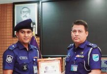 আবারো জেলার শ্রেষ্ঠ ওসি আহসান উল্লাহ