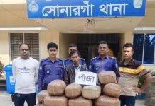 সোনারগাঁওয়ে ৫৪ কেজি গাঁজাসহ গ্রেপ্তার ১