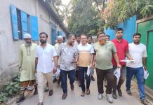 বিশনন্দীতে বিএনপির লিফলেট বিতরণ ও গণসংযোগ