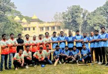 আড়াইহাজারে প্রীতি ক্রিকেট ম্যাচে জগন্নাথ বিশ্ববিদ্যালয় স্টুডেন্ট ফোরামের জয়