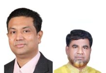 সংসদীয় স্থায়ী কমিটির সদস্য নির্বাচিত হওয়ায় নজরুল ইসলাম আজাদকে ফুলেল শুভেচ্ছা -সালাউদ্দিন চৌধুরী